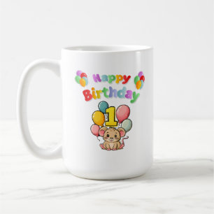 Mug 1er Anniversaire Souris souris Enfants Anniversair