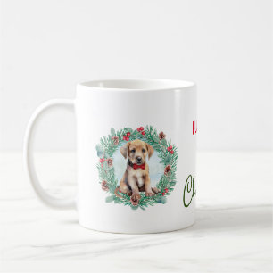 Mug 1er Christmas Yellow Lab Labrador Retriever Chien