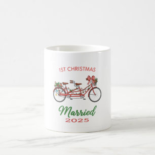 Mug 1er Noël Marié 2025   Jeune Couple Marié