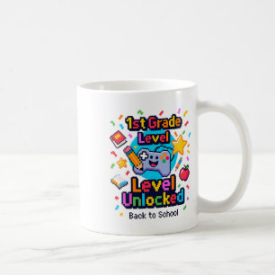 Mug 1ère classe Jeu vidéo déverrouillé Pixel Ck To S