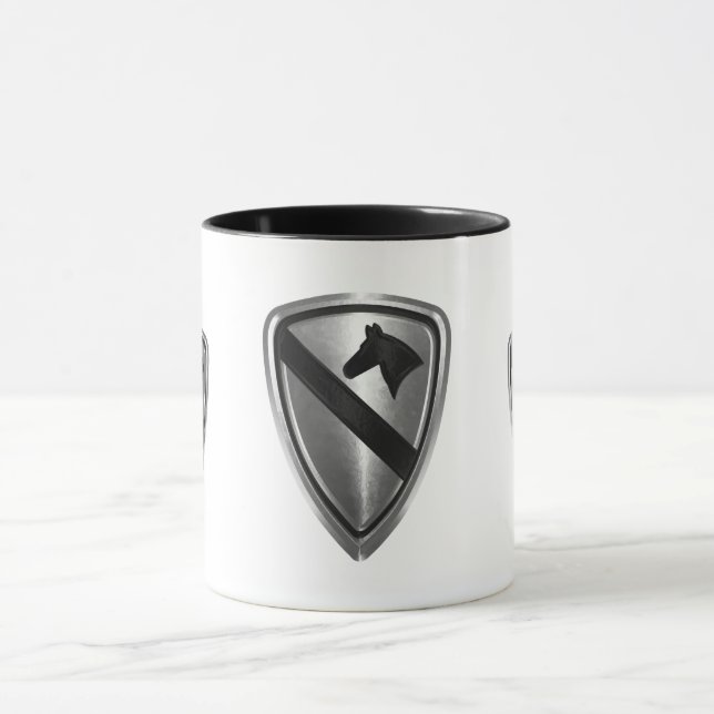 Mug 1ère division de cavalerie Conception des patchs e (Centre)