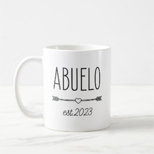 Mug 2023 Abuelo Faire-part de grossesse grand-père esp