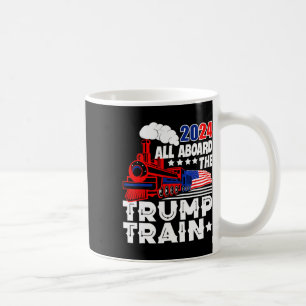 Mug 2024 À Bord Du Trump Train Usa American Flag