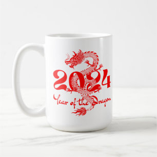 Mug 2024 Année du Nouvel An chinois du Dragon