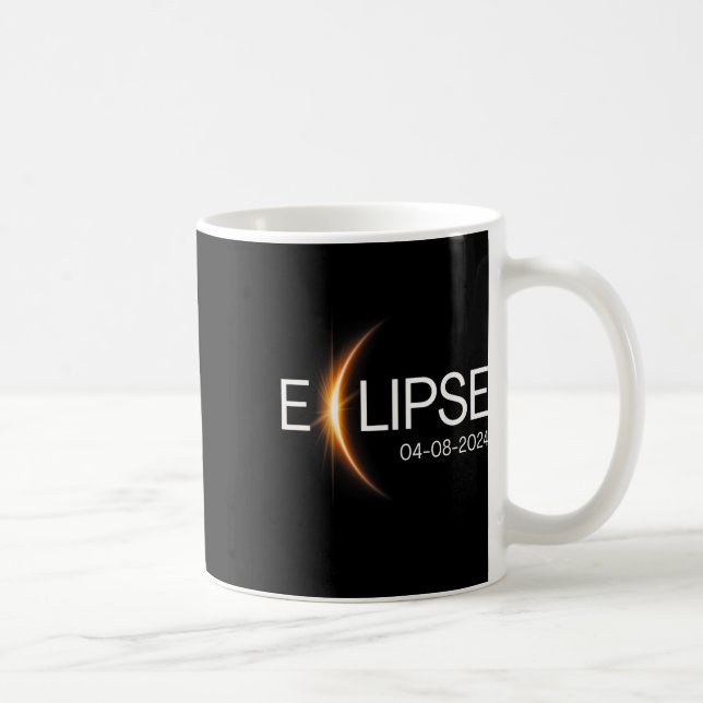 Mug 2024 Totalité Eclipse Solar 2024 (Droite)