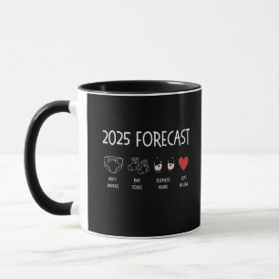 Mug 2025 Prévision de maman à être le Nouvel An