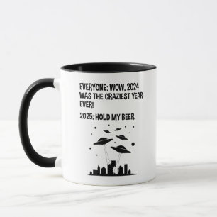 Mug 2025 Tenez ma bière Jour de l'An