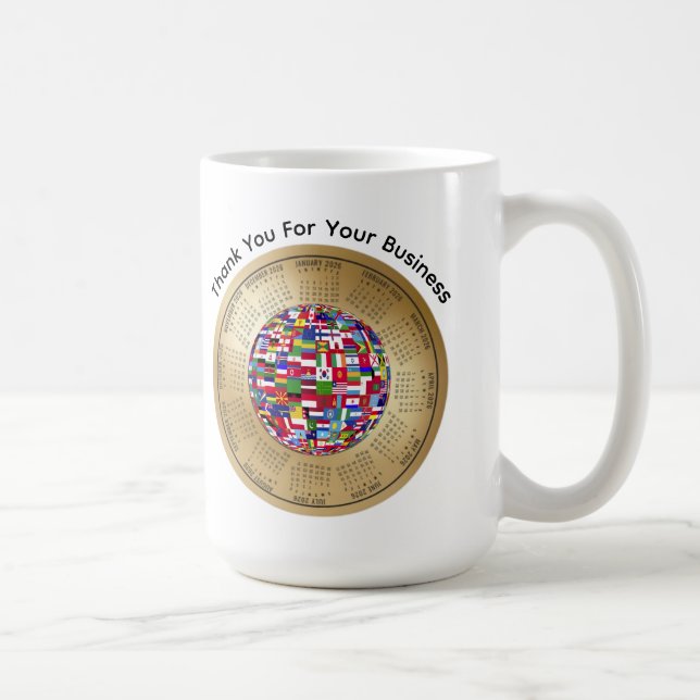 Mug 2026 Calendar - Thank You For Your Business Coffee (Droite)