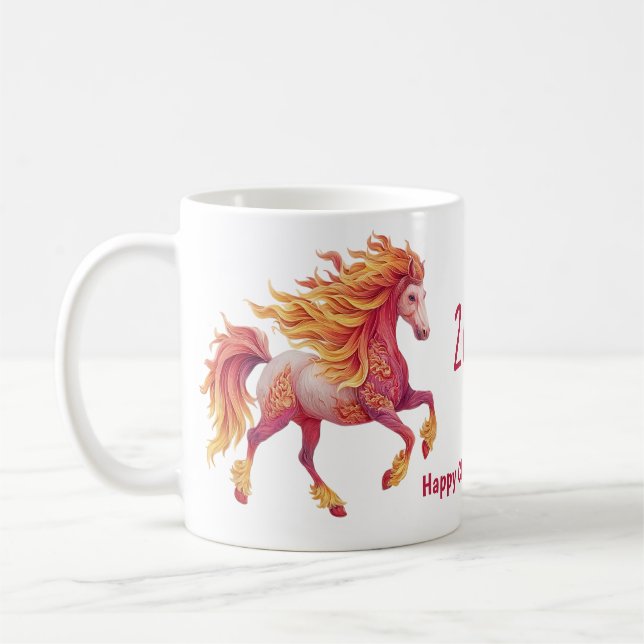 Mug 2026 Fiery Horse – Happy Chinese New Year (Gauche)