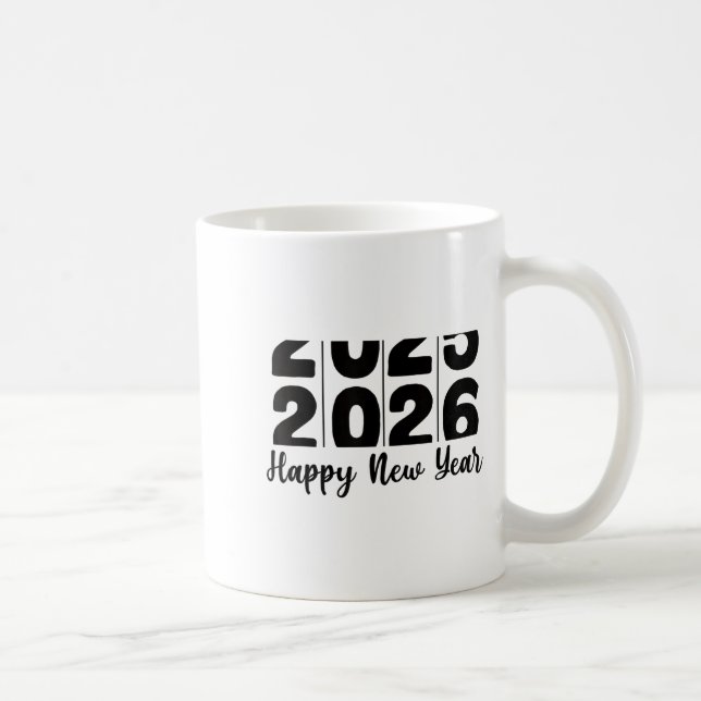 Mug 2026 Happy New Year Bold Numbers Celebration Party (Droite)
