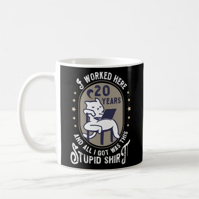 Mug 20E Anniversaire Du Travail 20 Anniversaire De L'E (Gauche)