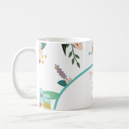 Mug 21e anniversaire Floral coloré simple