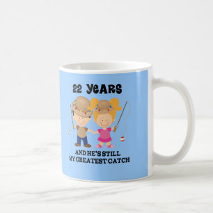Mug 22ème Cadeau d'anniversaire de mariage pour elle