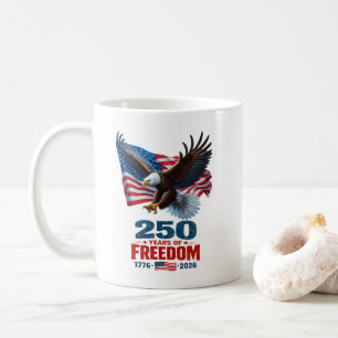 Mug 250 Ans de Liberté Aigle Patriotique Drapeau Améri