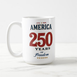 Mug 250e anniversaire de la liberté américaine 1776 Cé