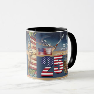 Mug 250e anniversaire États-Unis, Drapeau américain / 