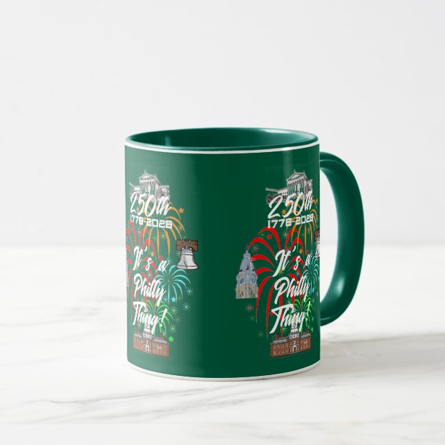 Mug "250e C'est une affaire de Philly !" (Devant droit)
