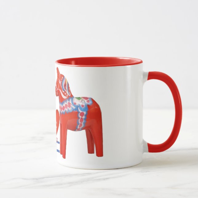 Mug 25 ans ensemble de coutume de Suédois de cheval (Droite)