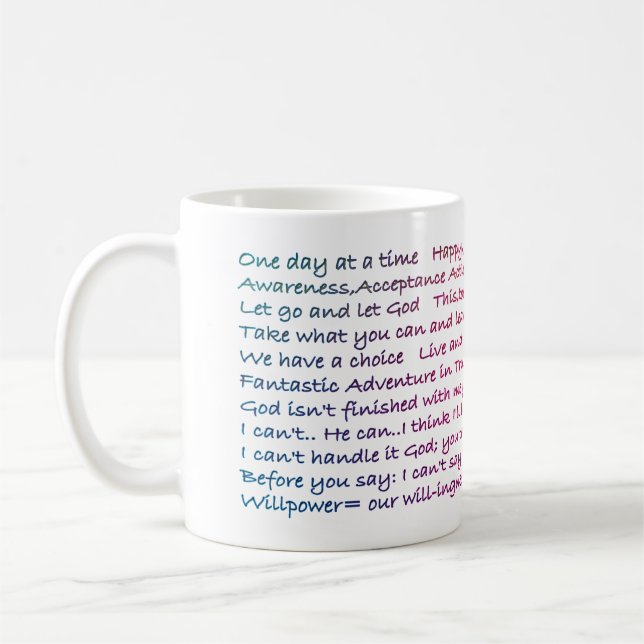 Mug 25 Slogans de récupération (Gauche)