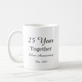 Mug 25 Year Anniversary Mug-Silver Wedding Anniversary