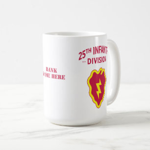 Mug 25e Division d'infanterie Badge personnalisable