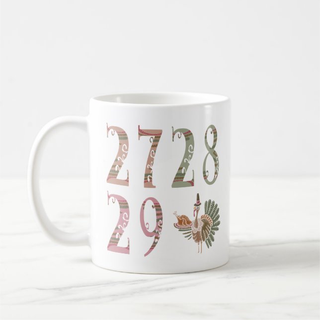Mug 27 28 29 Turkey | Community Sharing of Blessings (Gauche)