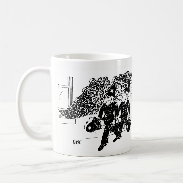 Mug 2 caricatures de la police (Gauche)