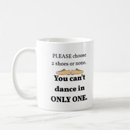 Mug 2 Chaussures ou Aucun Blanc Pers.