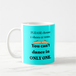 Mug 2 Chaussures ou Aucun Cyan Pers.