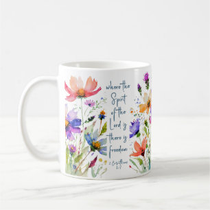 Mug 2 Corinthiens 3:17 Liberté Bible Verse