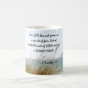 Mug 2 Timothée 1:7 Dieu n'a pas donné un esprit de peu
