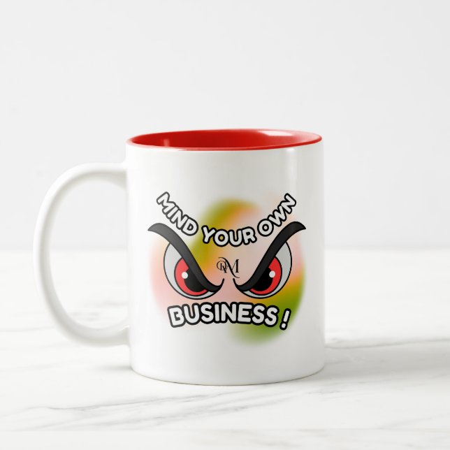 Mug 2 Tons 11oz : Minds-toi (rouge) (Gauche)