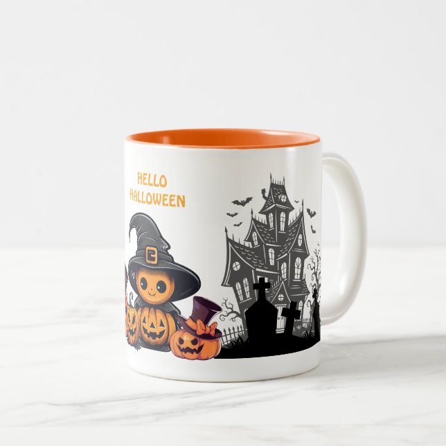 Mug 2 tons 33cl : HALLOWEEN #1 (Devant droit)
