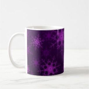 Mug 2d illustration. Abstraits flocons de neige. Saint