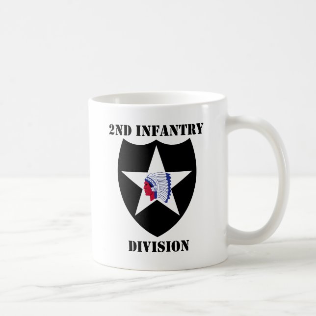Mug 2ème Division d'infanterie avec le texte (Droite)