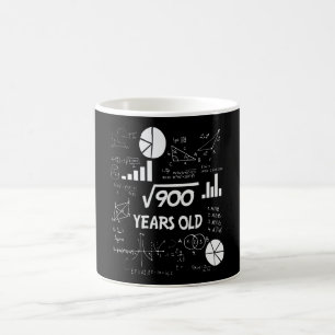 Mug 30e anniversaire Carré mathématiques racine 30 ans