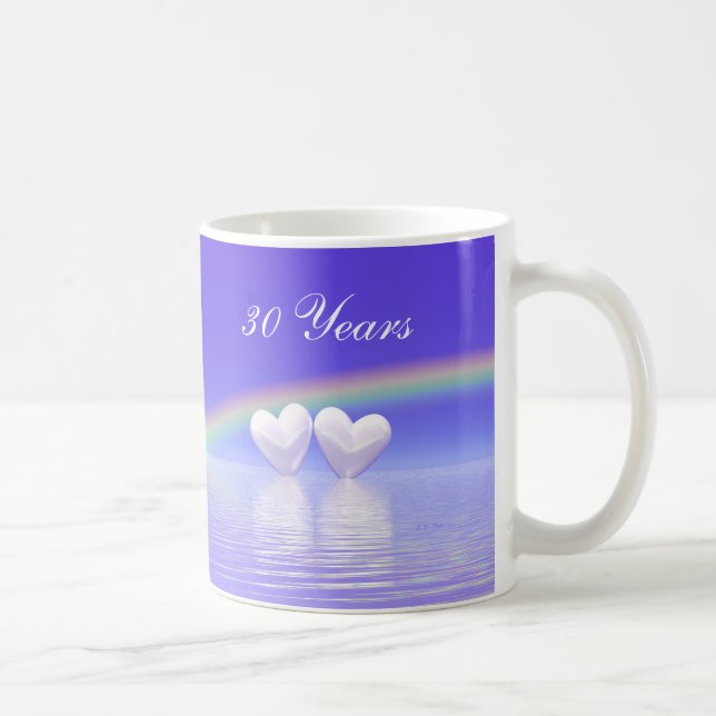 Mug 30e anniversaire Pearl Hearts (Droite)