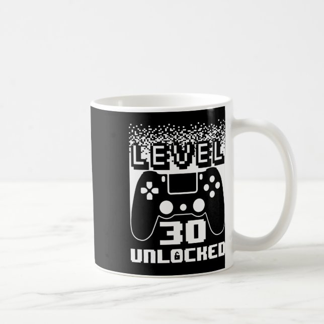 Mug 30e Anniversaire Pour Homme Niveau 30 Jeu Déverrou (Droite)
