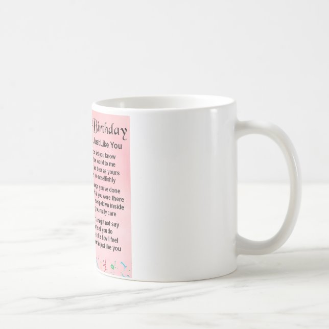 Mug 30ème anniversaire de tante Poem (Droite)