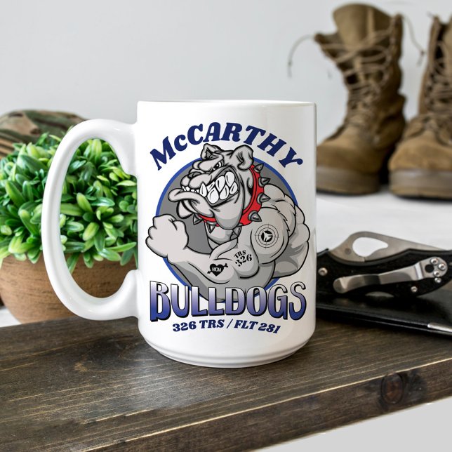 Mug 326 Bulldogs Air Force BMT Graduation Cadeau perso (326 TRS Bulldogs Air Force Basic Military Training Graduation gift Airman graduate proud mom or dad)