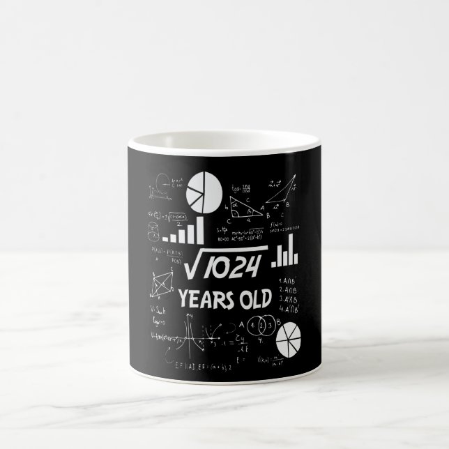 Mug 32 ans Enseignant des mathématiques Anniversaires  (Centre)
