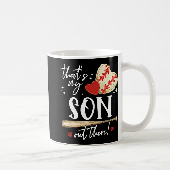 Mug #39 ; s Mon Fils dehors Baseball Mama Maman Mères  (Droite)