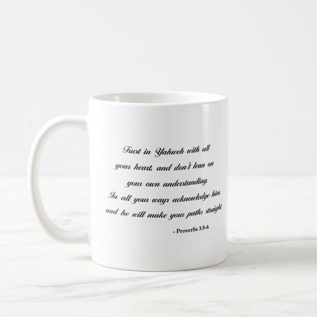 Mug 3:5 de proverbes - vers de bible de 6 % pipe% (Gauche)