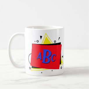Mug 3 Couches géométriques Monogrammes de la lettre in