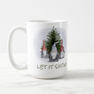 Mug 3 Gnomes de Noël laissez-le neiger
