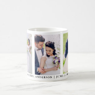 Mug 3 Mariée et mariée avec photo M. et Mme Mariage