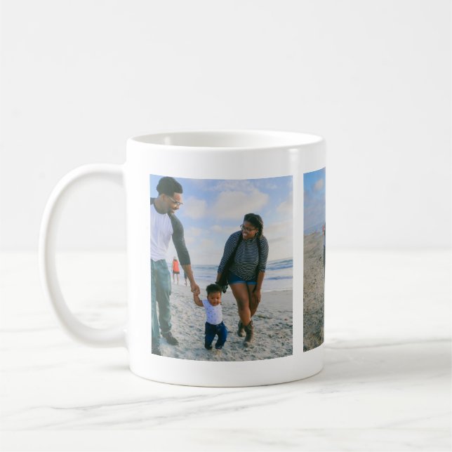 Mug 3 PHOTOS Joyeuses Fêtes de Famille Souvenirs préci (Gauche)