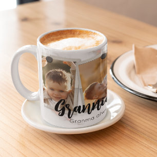 Mug 3 Trois Photo Moderne Élégant Collage Famille Amou