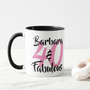 Mug 40 ans et Fabuleux Fête d'anniversaire personnalis