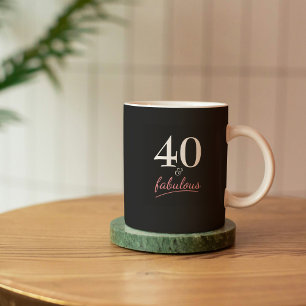 Mug 40 et cadeau d'anniversaire fabuleux